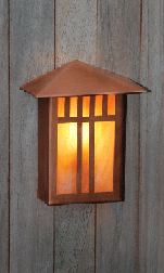 Copper Deck Light, aluminum, opalescent honey glass, 10W T5, 12V
